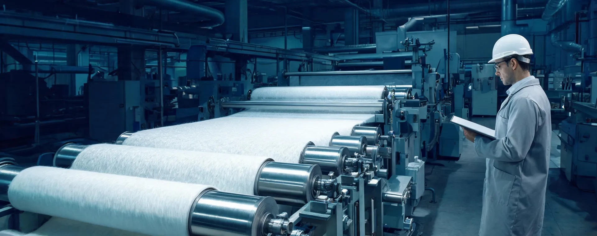 Nonwoven web inspection on a clean converting line